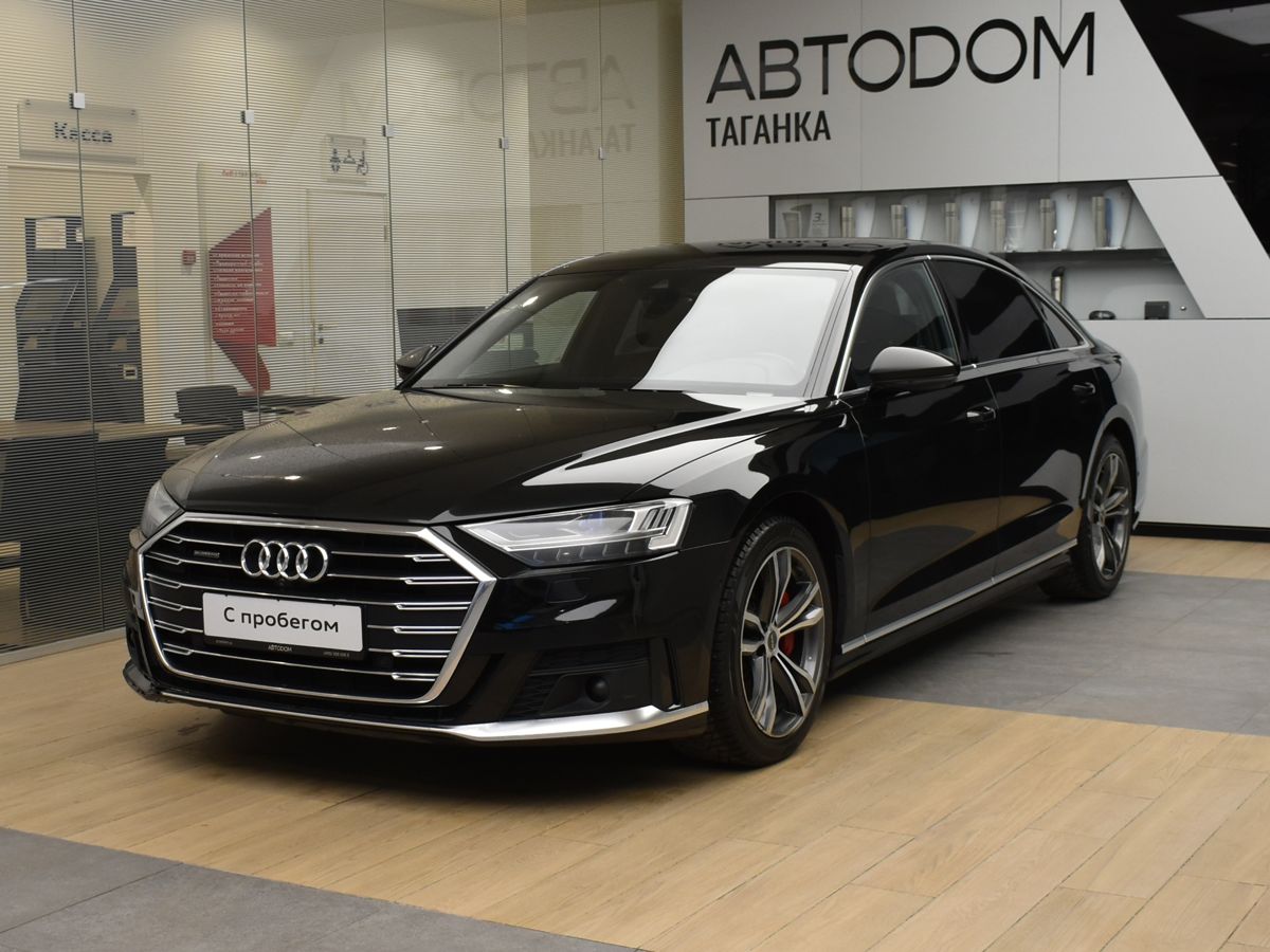 Автомобиль Audi A8 IV поколение (D5) 3.0 AT 4WD (340 л.с.) Business Чёрный 2021 с пробегом 176 965 км