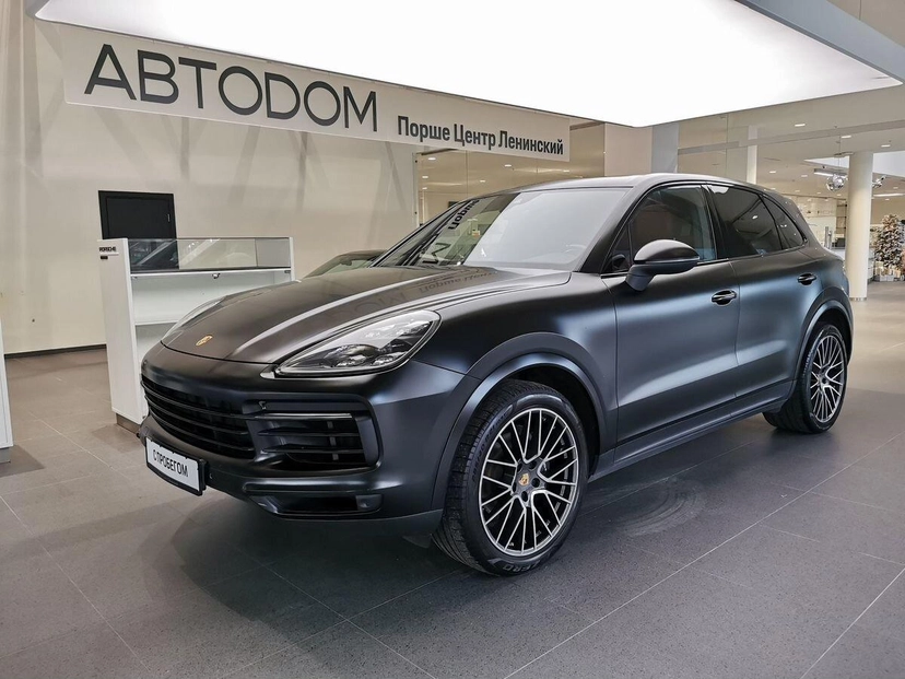 Автомобиль Porsche Cayenne III поколение 3.0 AT 4WD (340 л.с.) Base Чёрный 2020 с пробегом 73 107 км