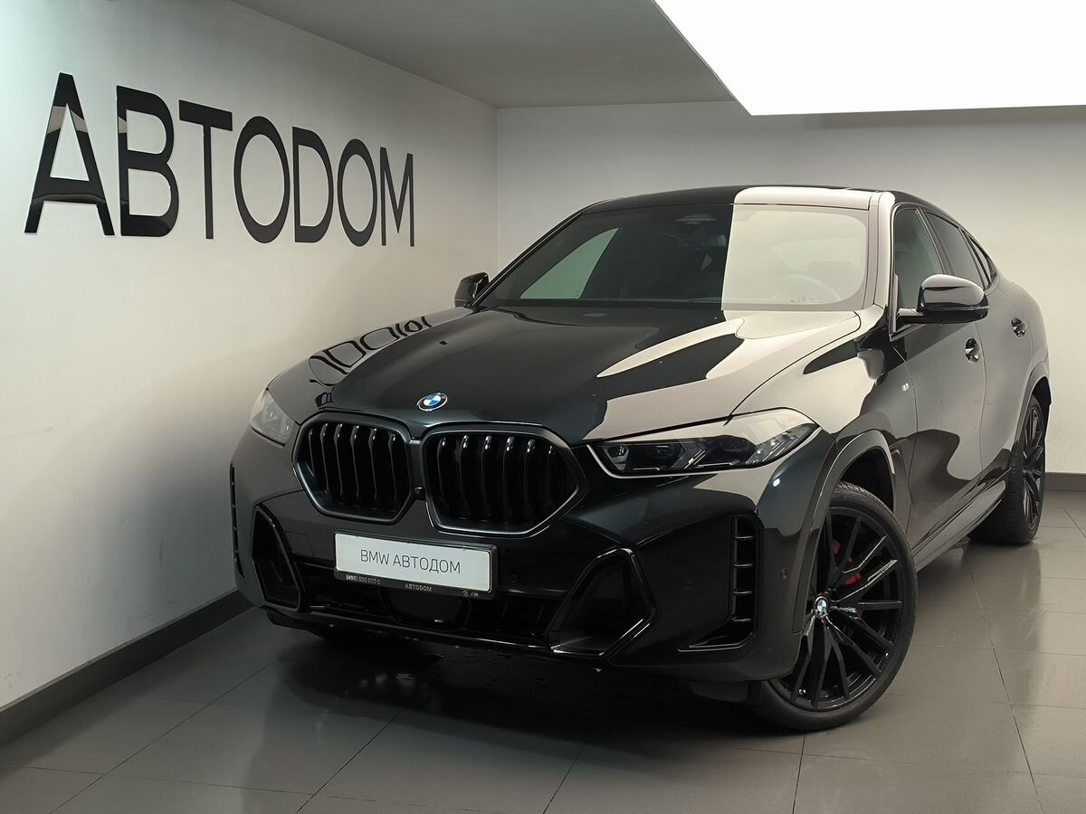 Автомобиль BMW X6 III (G06) [рестайлинг] 3.0d AT 4WD (286 л.с.) M Sport Чёрный 2024 с пробегом 35 035 км