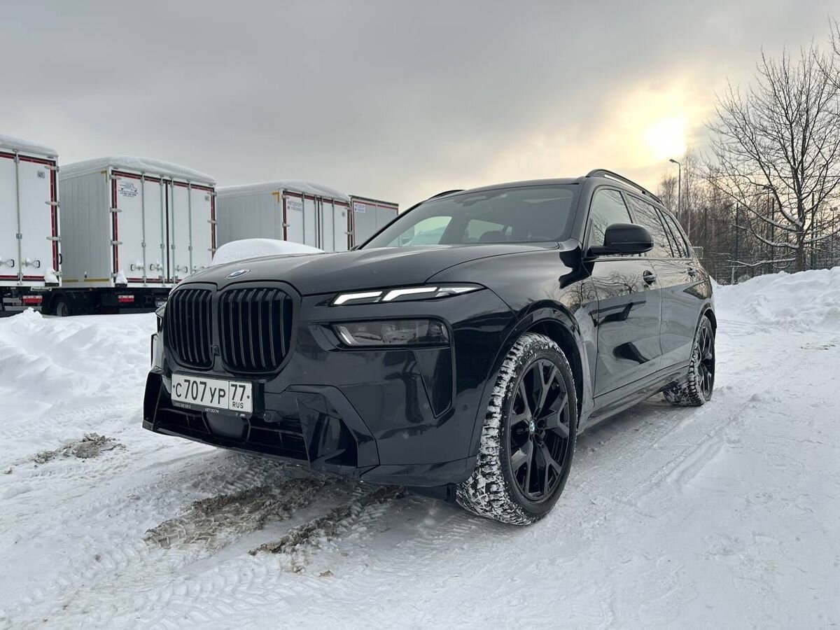 Автомобиль BMW X7 I (G07) [рестайлинг] 3.0d AT 4WD (340 л.с.) M Sport Pro Чёрный 2022 с пробегом 55 618 км