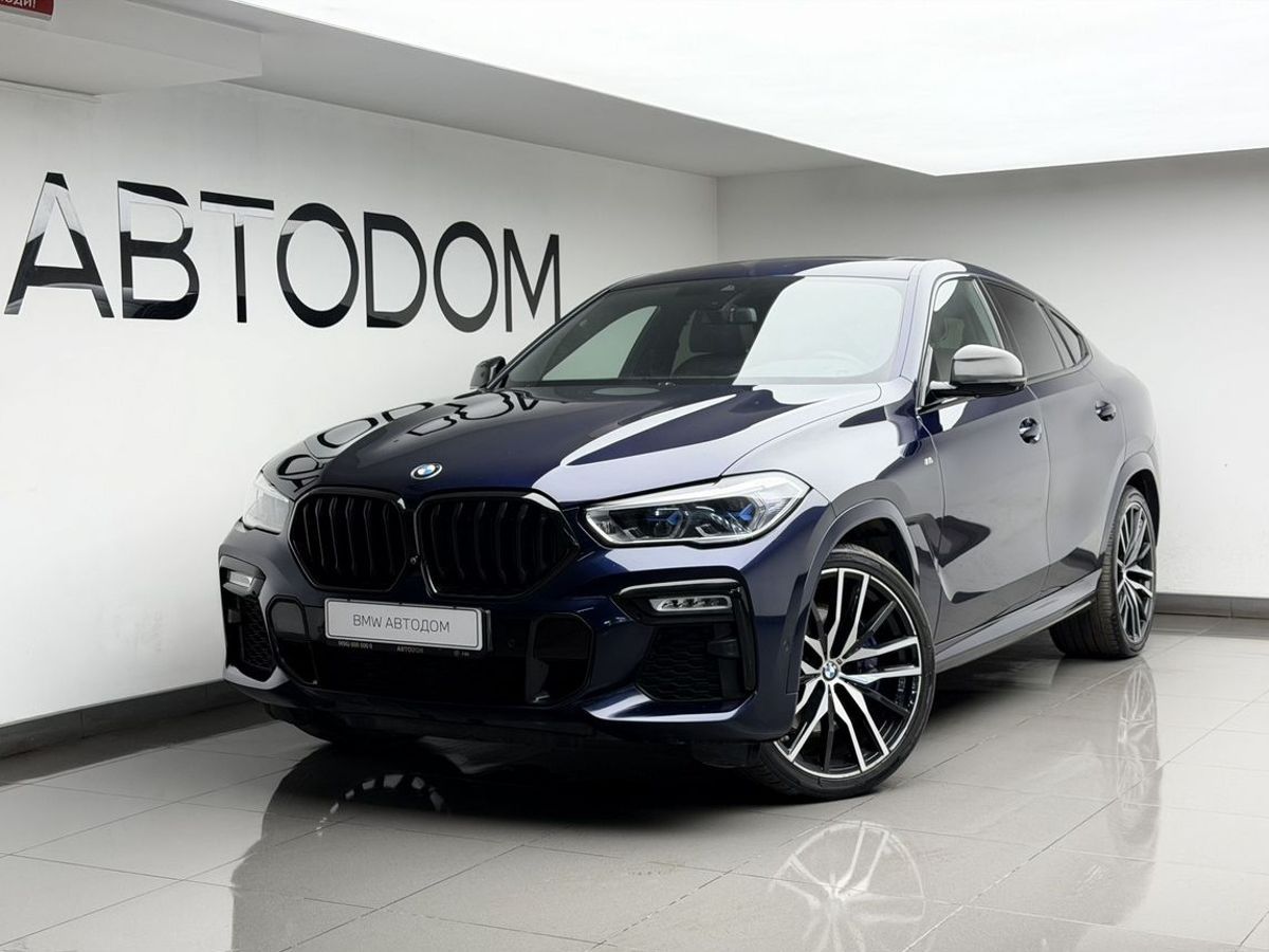 BMW X6 III поколение (G06) 3.0d AT 4WD (400 л.с.) Base Синий 2020 с пробегом 107 291 км