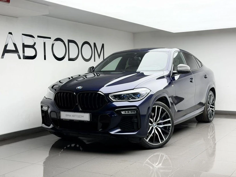 BMW X6 III поколение (G06) 3.0d AT 4WD (400 л.с.) Base Синий 2020 с пробегом 107 291 км