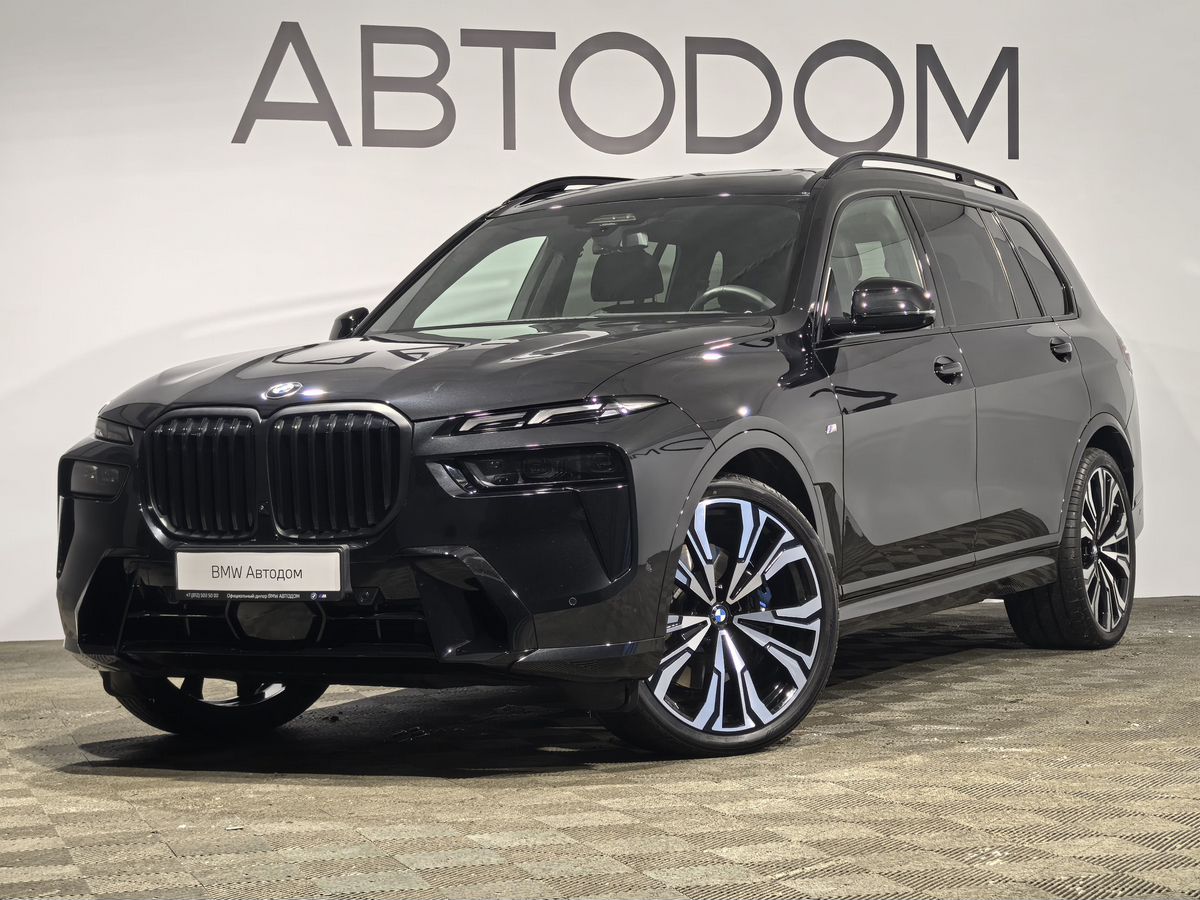 Автомобиль BMW X7 I (G07) [рестайлинг] 3.0d AT 4WD (340 л.с.) M Sport Чёрный 2025 с пробегом 9 550 км
