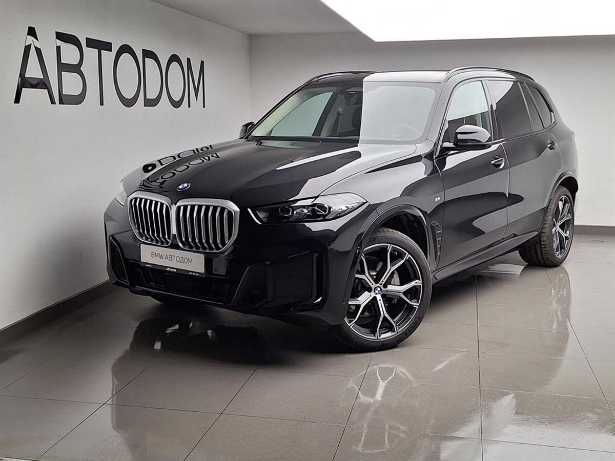 Автомобиль BMW X5 IV (G05) [рестайлинг] 2.0 AT 4WD (258 л.с.) Premium M Sport Чёрный 2025 