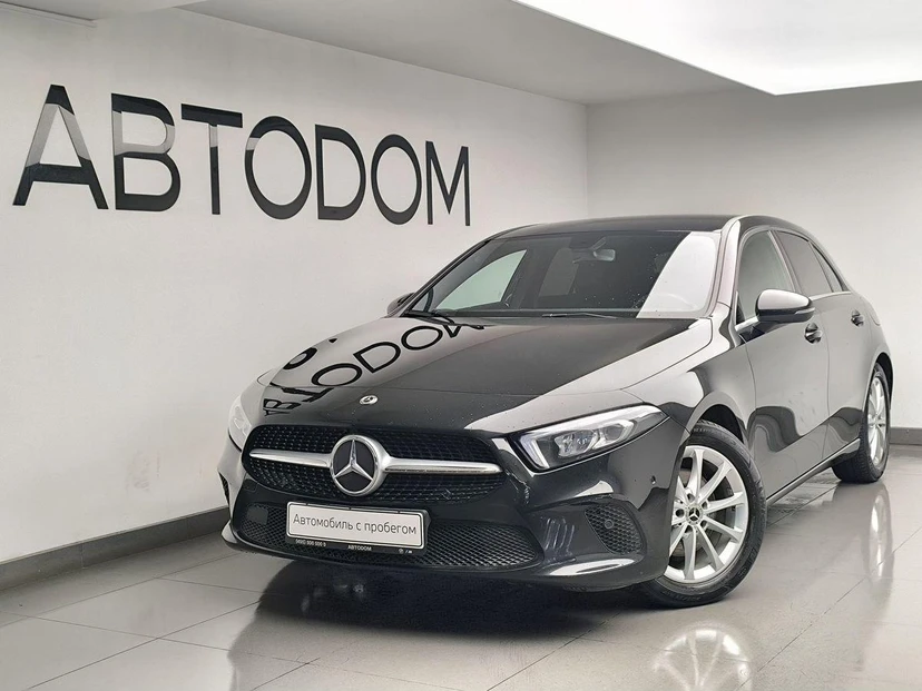 Mercedes-Benz A-Класс IV поколение (W177) 180 1.3 AMT (136 л.с.) Base Чёрный 2018 с пробегом 70 750 км