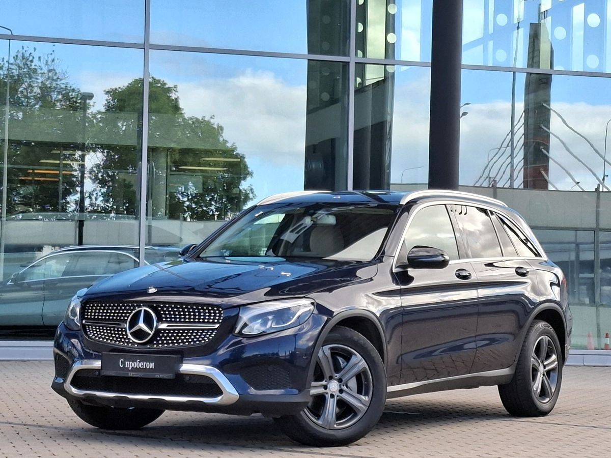 Mercedes-Benz GLC I поколение (X253) 250 2.0 AT 4Matic (211 л.с.) Base Синий 2016 с пробегом 224 700 км