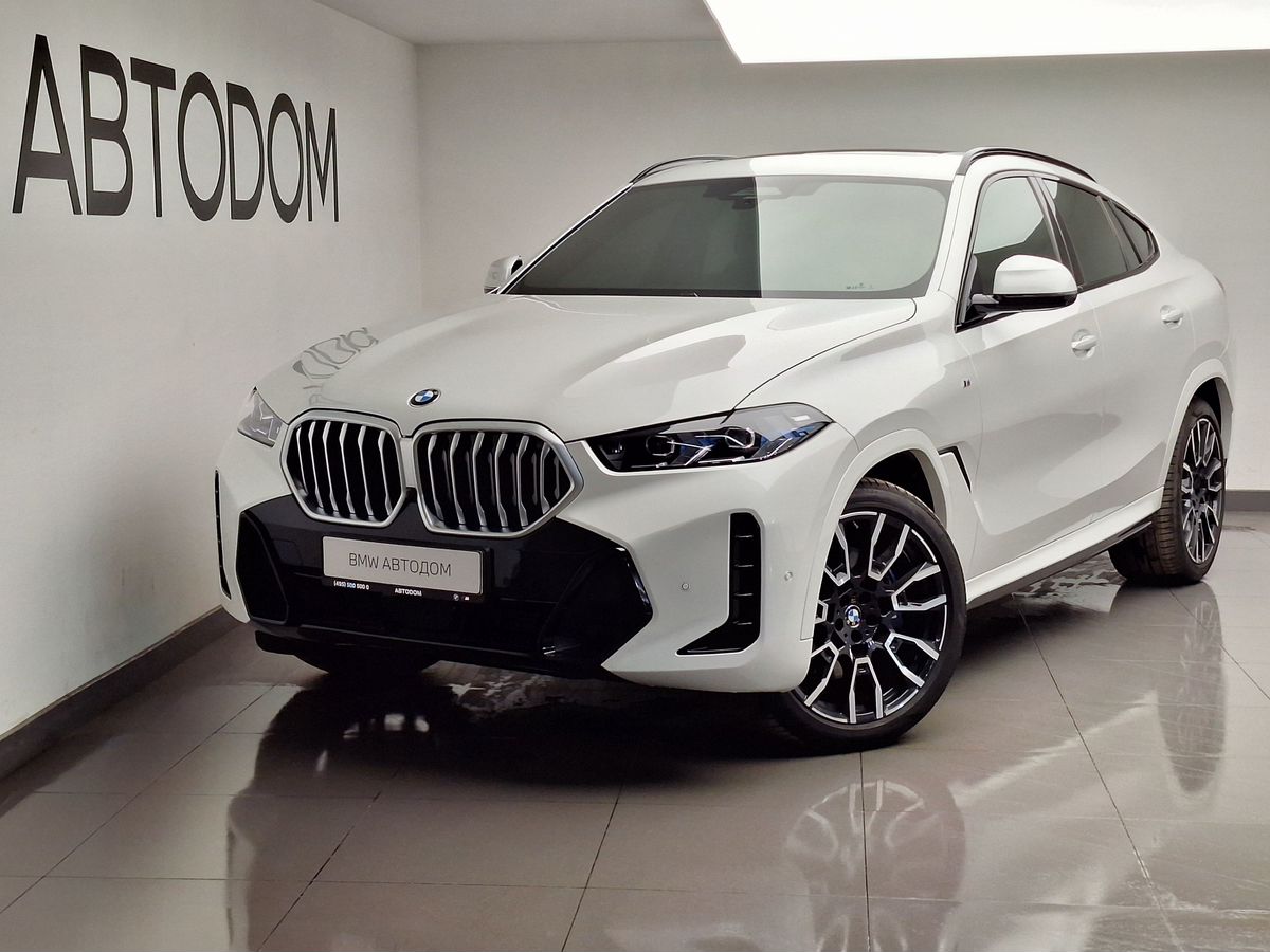 Автомобиль BMW X6 III (G06) [рестайлинг] 3.0d AT 4WD (286 л.с.) M Sport Белый 2025 с пробегом 8 000 км
