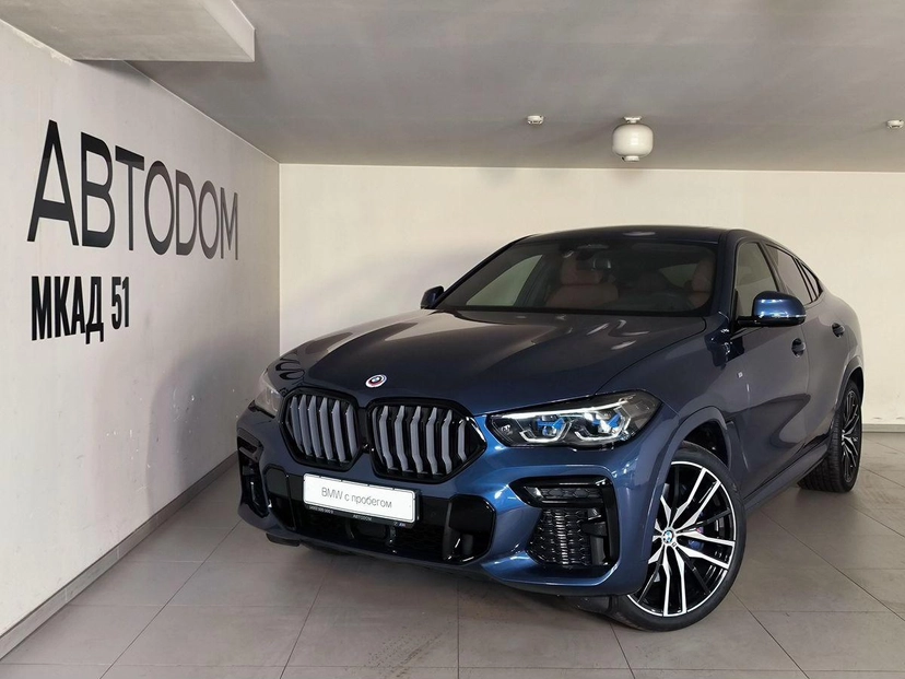 Автомобиль BMW X6 III поколение (G06) 3.0d AT 4WD (340 л.с.) M Sport Pro Синий 2022 с пробегом 17 257 км