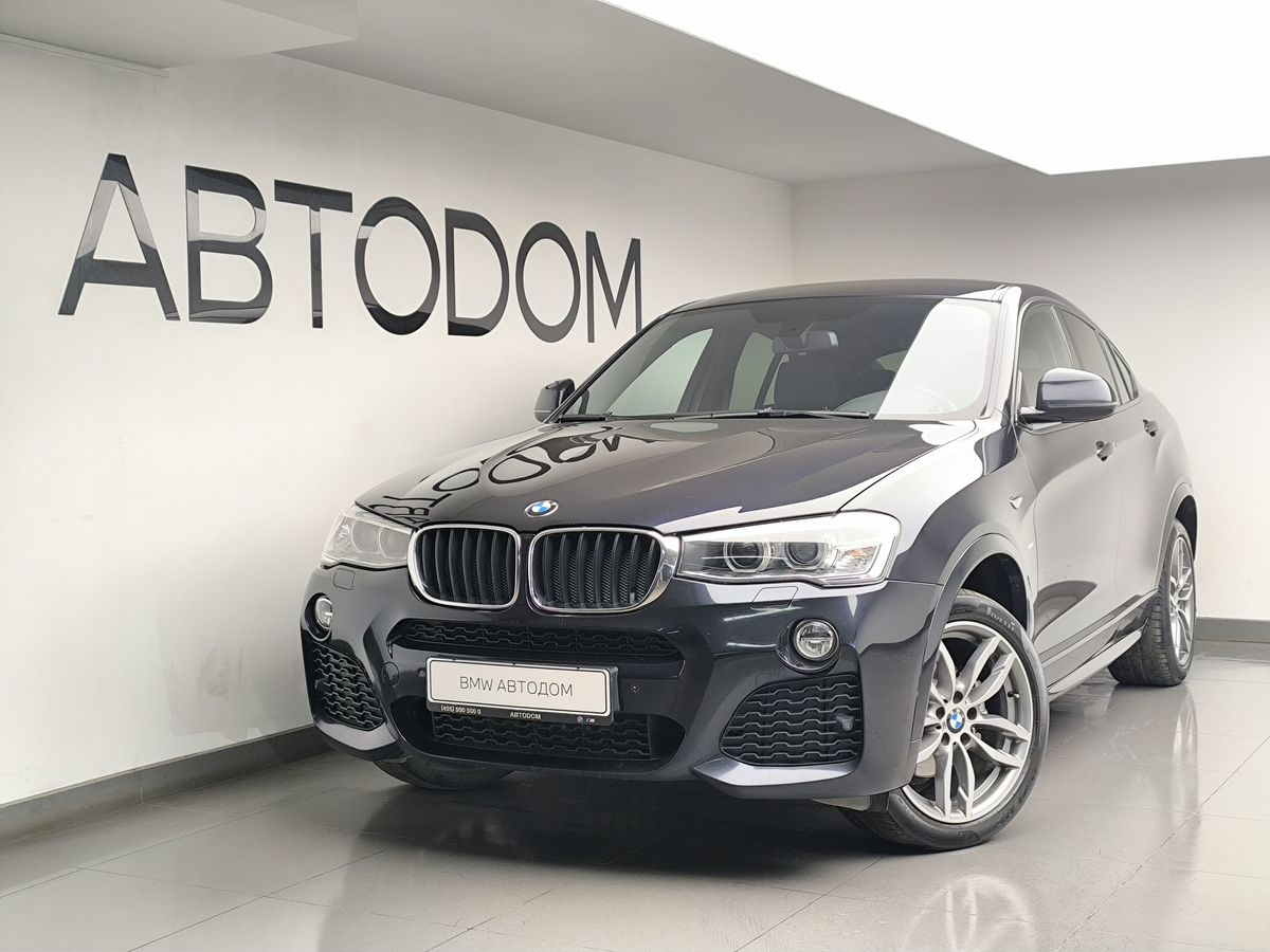 BMW X4 I поколение (F26) 2.0 AT 4WD (184 л.с.) M Sport Локальная сборка Чёрный 2015 с пробегом 150 733 км