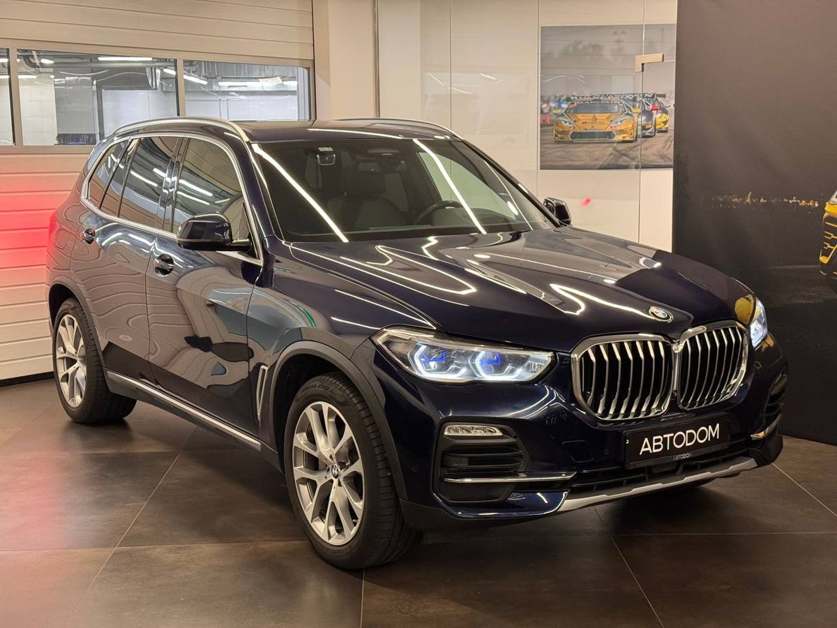 Автомобиль BMW X5 IV поколение (G05) 3.0d AT 4WD (249 л.с.) Exclusive Синий 2020 с пробегом 59 047 км