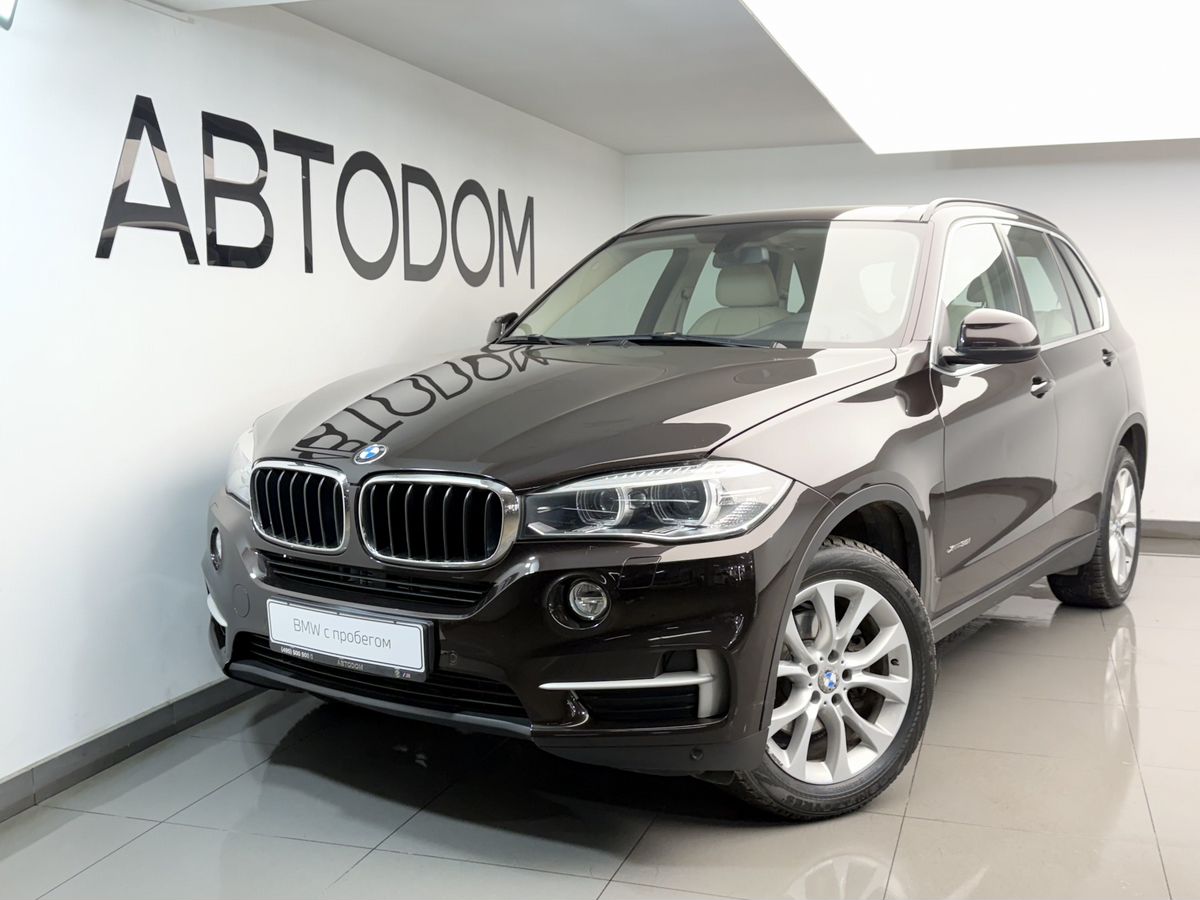 Автомобиль BMW X5 III поколение (F15) 3.0 AT 4WD (306 л.с.) Prestige Коричневый 2015 с пробегом 189 632 км