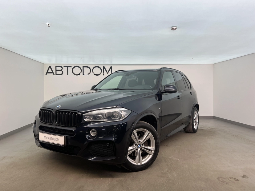 Автомобиль BMW X5 III поколение (F15) 3.0d AT 4WD (249 л.с.) Base Чёрный 2017 с пробегом 81 298 км