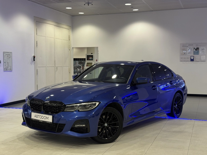 Автомобиль BMW 3 серии VII поколение (G20/G21/G28) 320 2.0 AT 4WD (184 л.с.) M Sport Pure Синий 2020 с пробегом 41 719 км