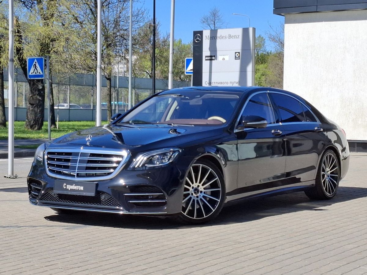 Mercedes-Benz S-Класс VI (W222/C217) [рестайлинг] 560 4.0 AT 4Matic (469 л.с.) Base Чёрный 2017 с пробегом 102 505 км