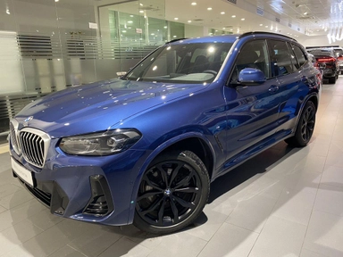 Автомобиль BMW X3 III (G01) [рестайлинг] 2.0d AT 4WD (190 л.с.) M Sport Pure Синий 2021 с пробегом 9055 км