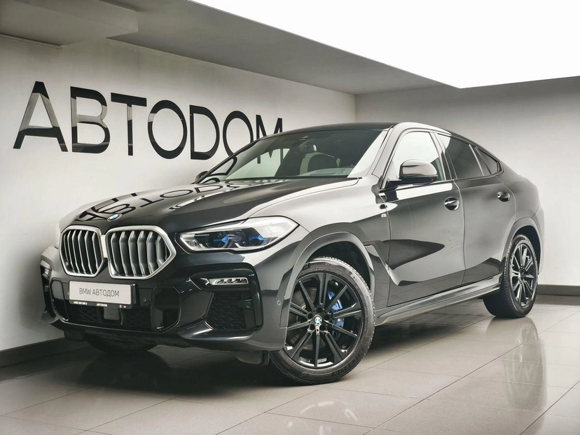 Автомобиль BMW X6 III поколение (G06) 3.0d AT 4WD (249 л.с.) M Sport Plus Чёрный 2021 с пробегом 58 965 км