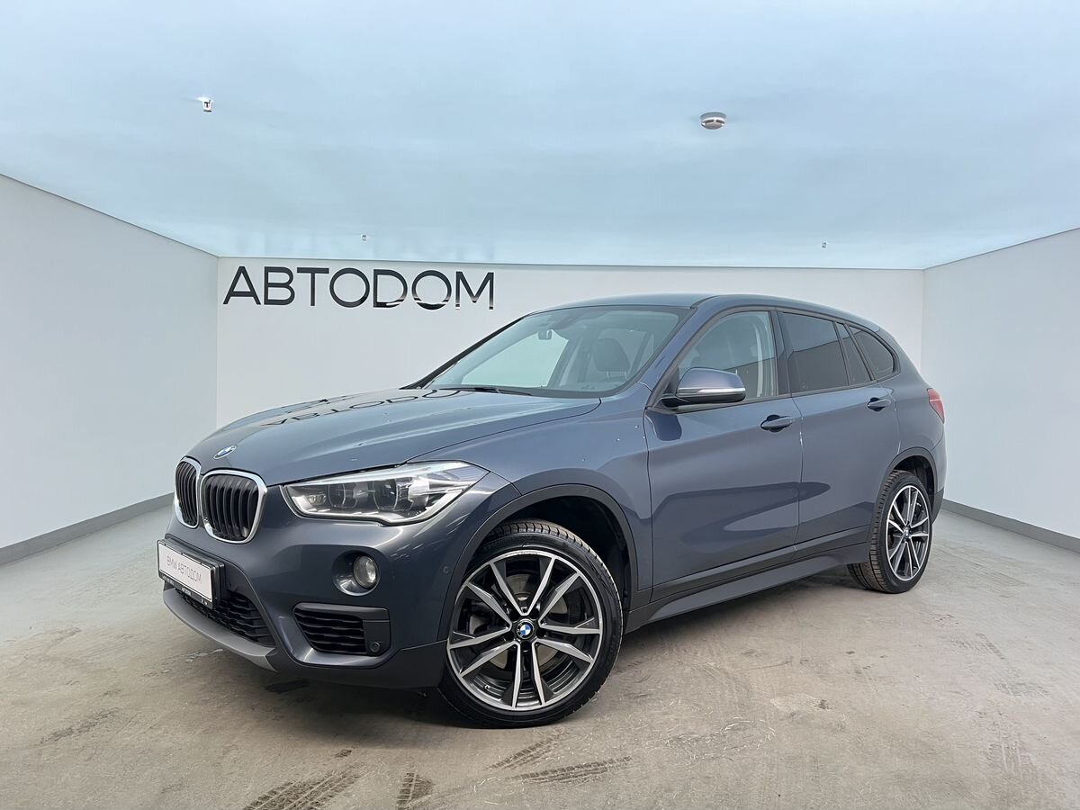 Автомобиль BMW X1 II поколение (F48) 2.0 AT 4WD (192 л.с.) Advantage Синий 2018 с пробегом 149 180 км
