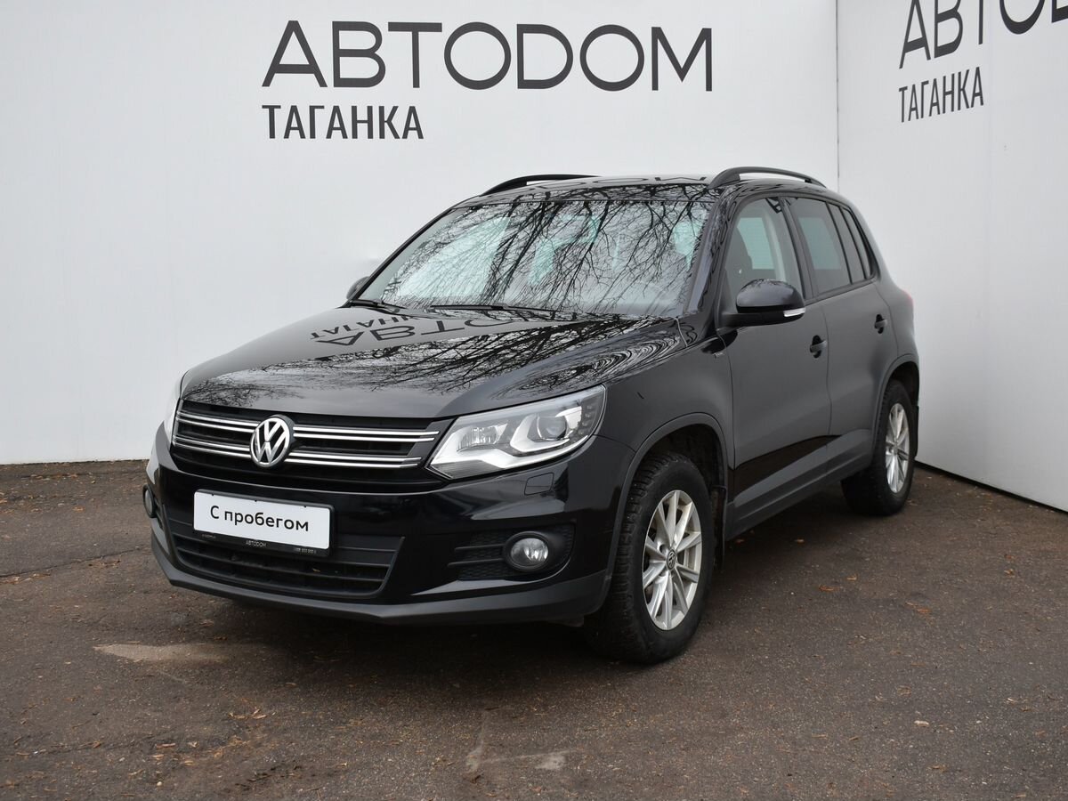 Автомобиль Volkswagen Tiguan I [рестайлинг] 2.0 AT 4WD (170 л.с.) CLUB Чёрный 2015 с пробегом 148 459 км