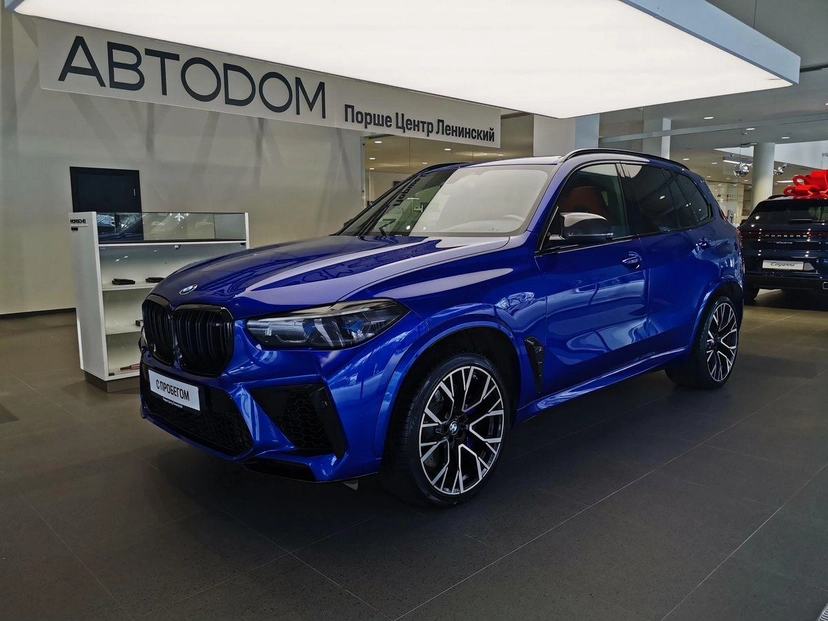 Автомобиль BMW X5 M III поколение (F95) 4.4 AT 4WD (625 л.с.) Competition Синий 2021 с пробегом 68 767 км