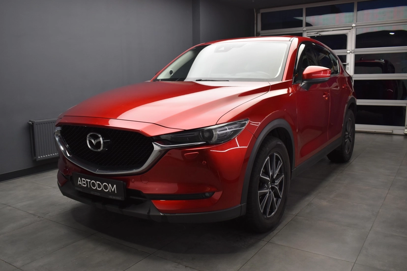 Автомобиль Mazda CX-5 II поколение 2.5 AT 4WD (194 л.с.) Base Красный 2017 с пробегом 127 841 км