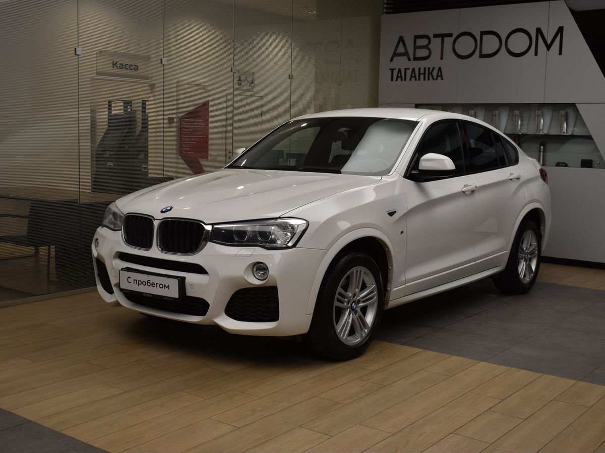 Автомобиль BMW X4 I поколение (F26) 2.0 AT 4WD (184 л.с.) M Sport Локальная сборка Белый 2016 с пробегом 106 375 км