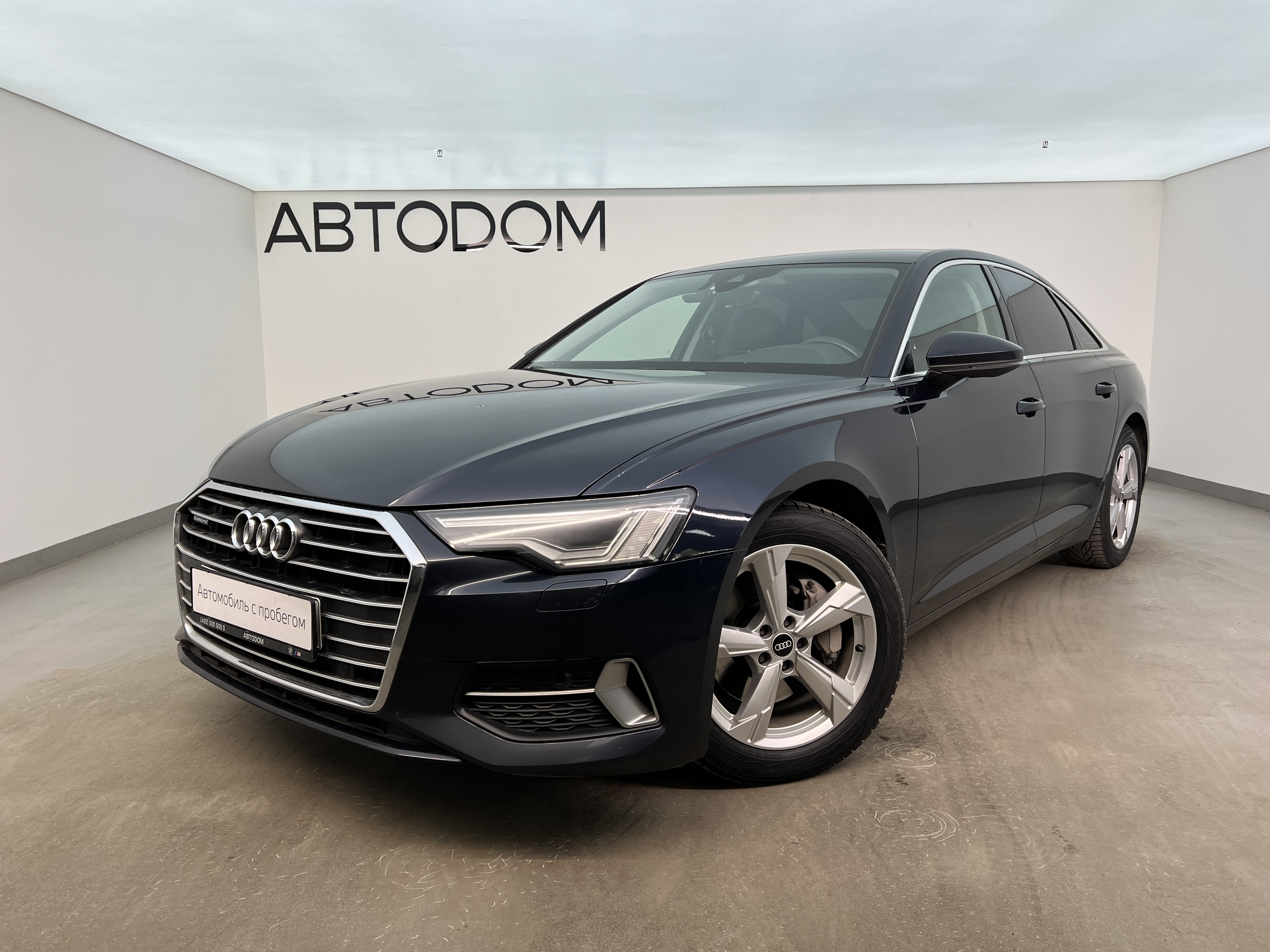 Автомобиль Audi A6 V поколение (C8) 2.0 AMT 4WD (245 л.с.) Sport Синий 2021 с пробегом 96 411 км