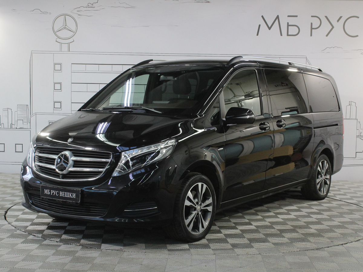 Автомобиль Mercedes-Benz V-Класс II поколение (W447) 250 2.1d AT 4Matic Long (190 л.с.) Base Чёрный 2017 с пробегом 67 391 км