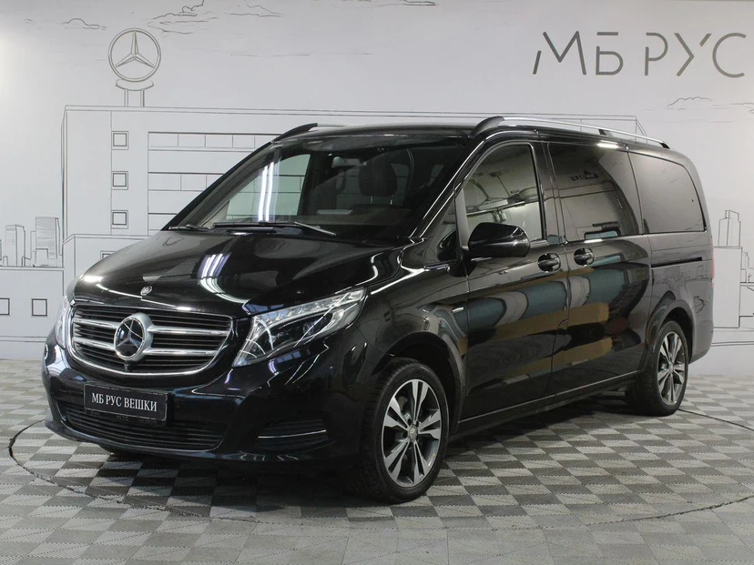 Автомобиль Mercedes-Benz V-Класс II поколение (W447) 250 2.1d AT 4Matic Long (190 л.с.) Base Чёрный 2017 с пробегом 67 391 км