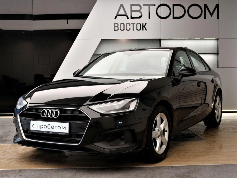 Автомобиль Audi A4 V (B9) [рестайлинг] 2.0 AMT (150 л.с.) Advance Чёрный 2020 с пробегом 95 175 км