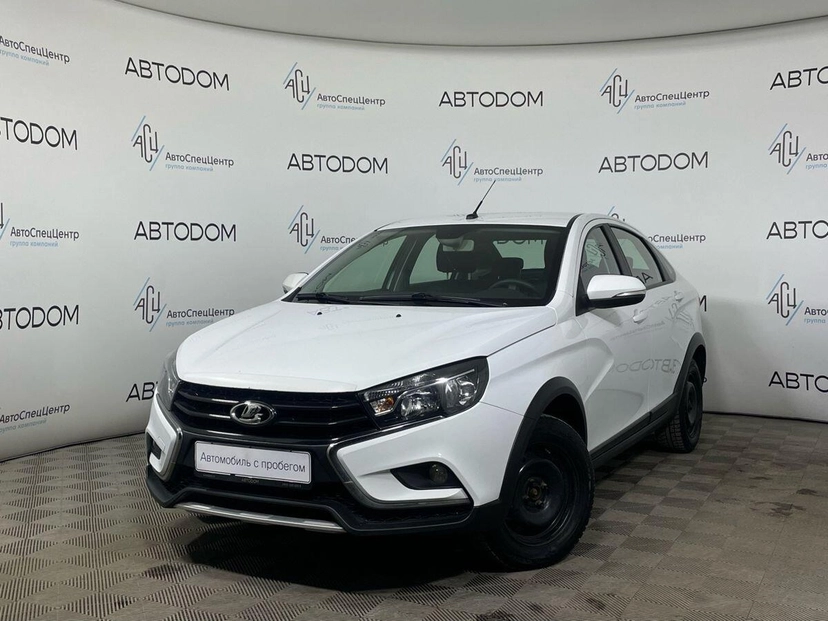 Автомобиль Lada (ВАЗ) Vesta I поколение 1.8 AMT (122 л.с.) Luxe Multimedia (2018-2019) Белый 2019 с пробегом 73 239 км