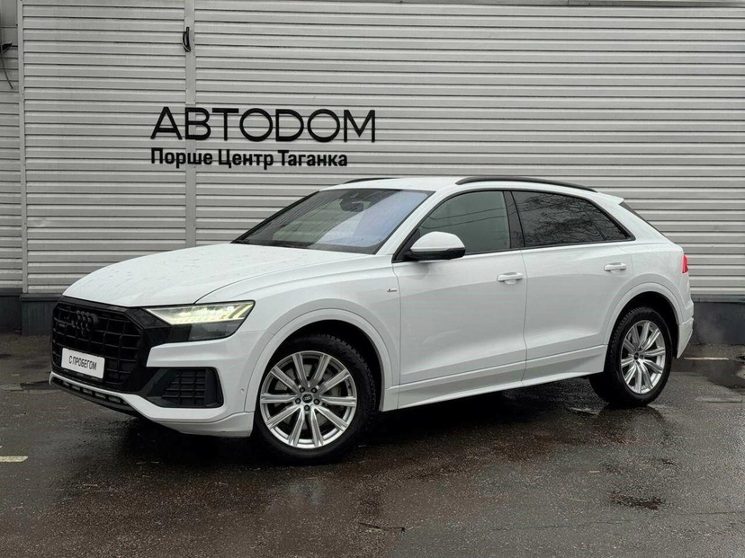 Автомобиль Audi Q8 I поколение (4M) 3.0d AT 4WD (249 л.с.) 45 TDI Белый 2021 с пробегом 212 493 км