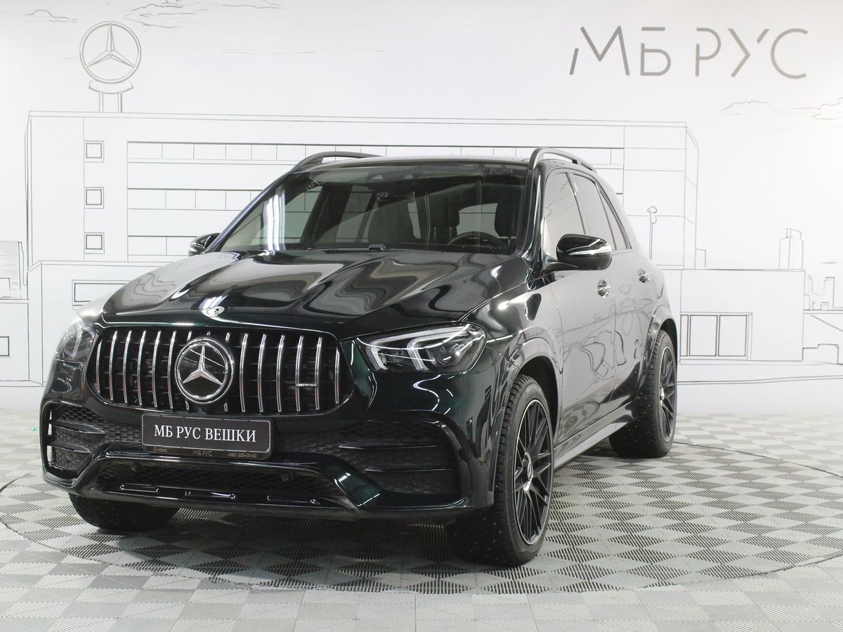 Автомобиль Mercedes-Benz GLE AMG II поколение (V167) 53 AMG 3.0 AT 4Matic (435 л.с.) Base Зелёный 2020 с пробегом 76 000 км