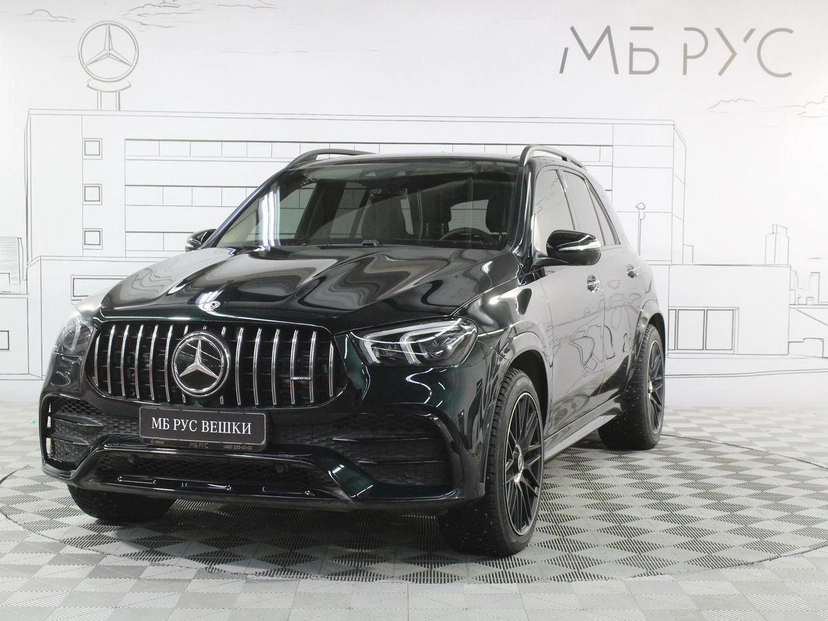 Автомобиль Mercedes-Benz GLE AMG II поколение (V167) 53 AMG 3.0 AT 4Matic (435 л.с.) Base Зелёный 2020 с пробегом 76 000 км