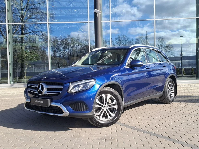 Автомобиль Mercedes-Benz GLC I поколение (X253) 220 2.1d AT 4Matic (170 л.с.) Особая серия Синий 2019 с пробегом 125 000 км