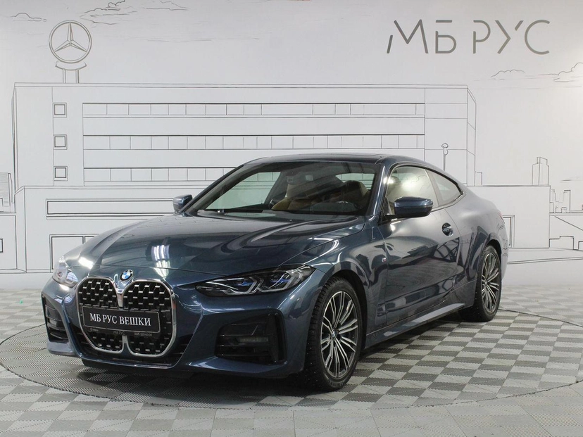 Автомобиль BMW 4 серии II поколение (G22/G23/G26) 420 2.0d AT 4WD (190 л.с.) M Sport Pro Синий 2021 с пробегом 69 300 км