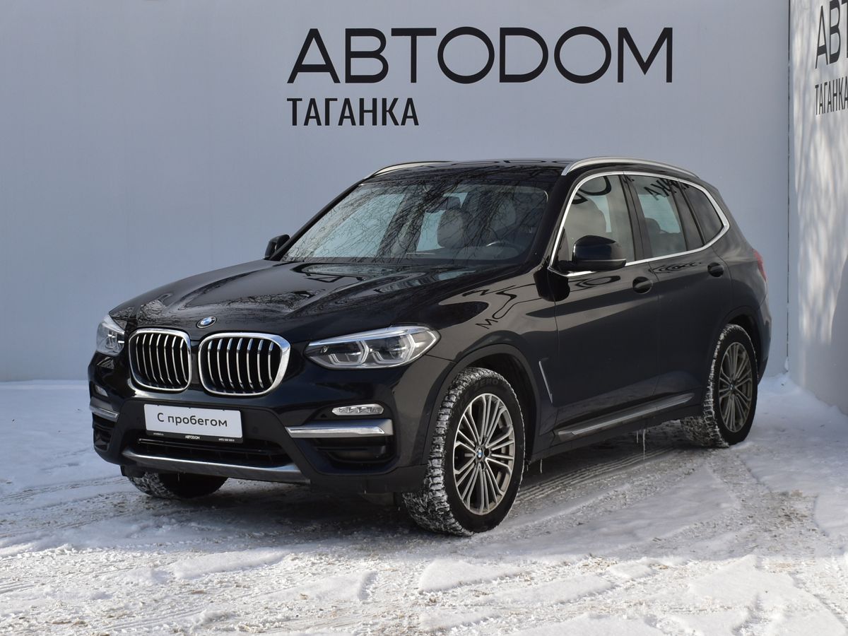 Автомобиль BMW X3 III поколение (G01) 2.0 AT 4WD (184 л.с.) Luxury Чёрный 2019 с пробегом 85 966 км