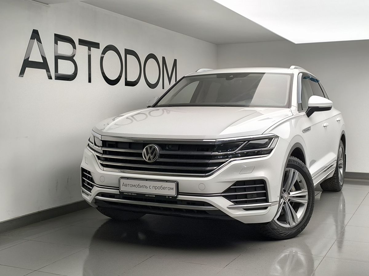 Автомобиль Volkswagen Touareg III поколение 2.0 AT 4WD (249 л.с.) Exclusive Белый 2019 с пробегом 138 965 км