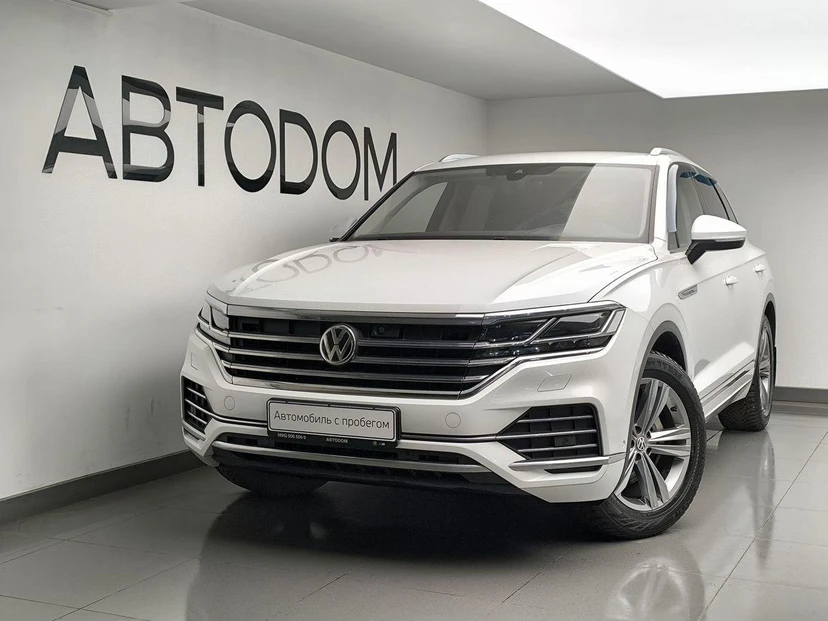 Автомобиль Volkswagen Touareg III поколение 2.0 AT 4WD (249 л.с.) Exclusive Белый 2019 с пробегом 138 965 км