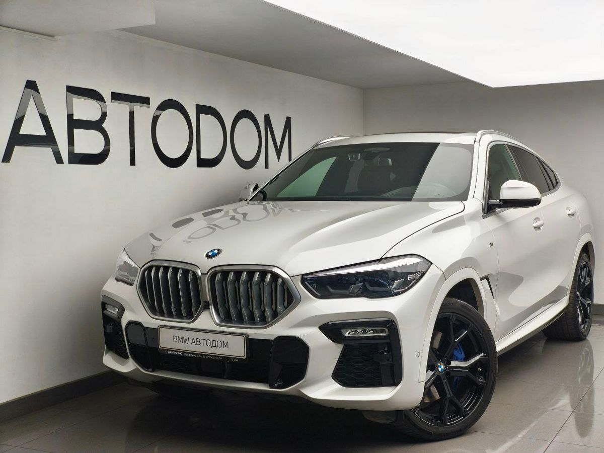 Автомобиль BMW X6 III поколение (G06) 3.0d AT 4WD (286 л.с.) Base Белый 2021 с пробегом 91 634 км