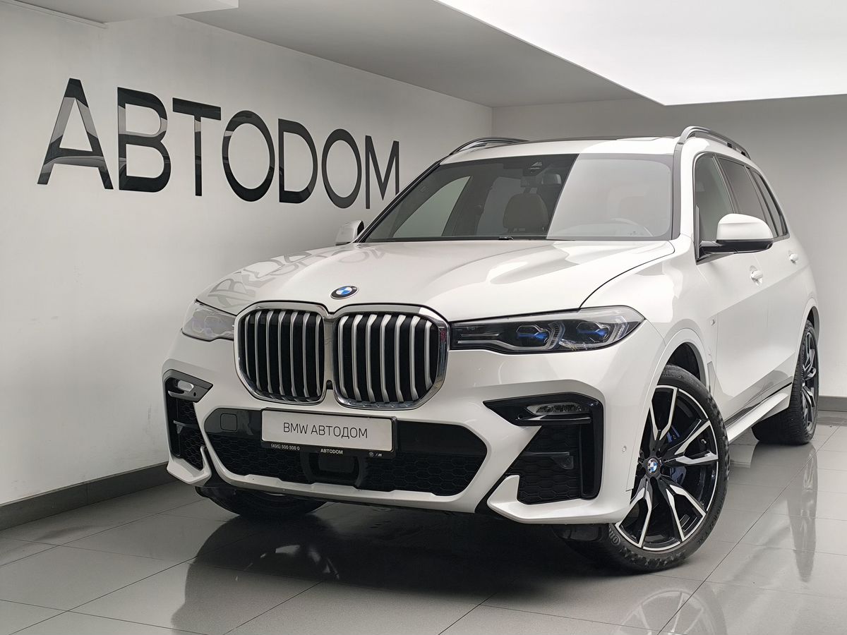 Автомобиль BMW X7 I поколение (G07) 3.0d AT 4WD (249 л.с.) M Sport Edition 21 Белый 2021 с пробегом 77 674 км
