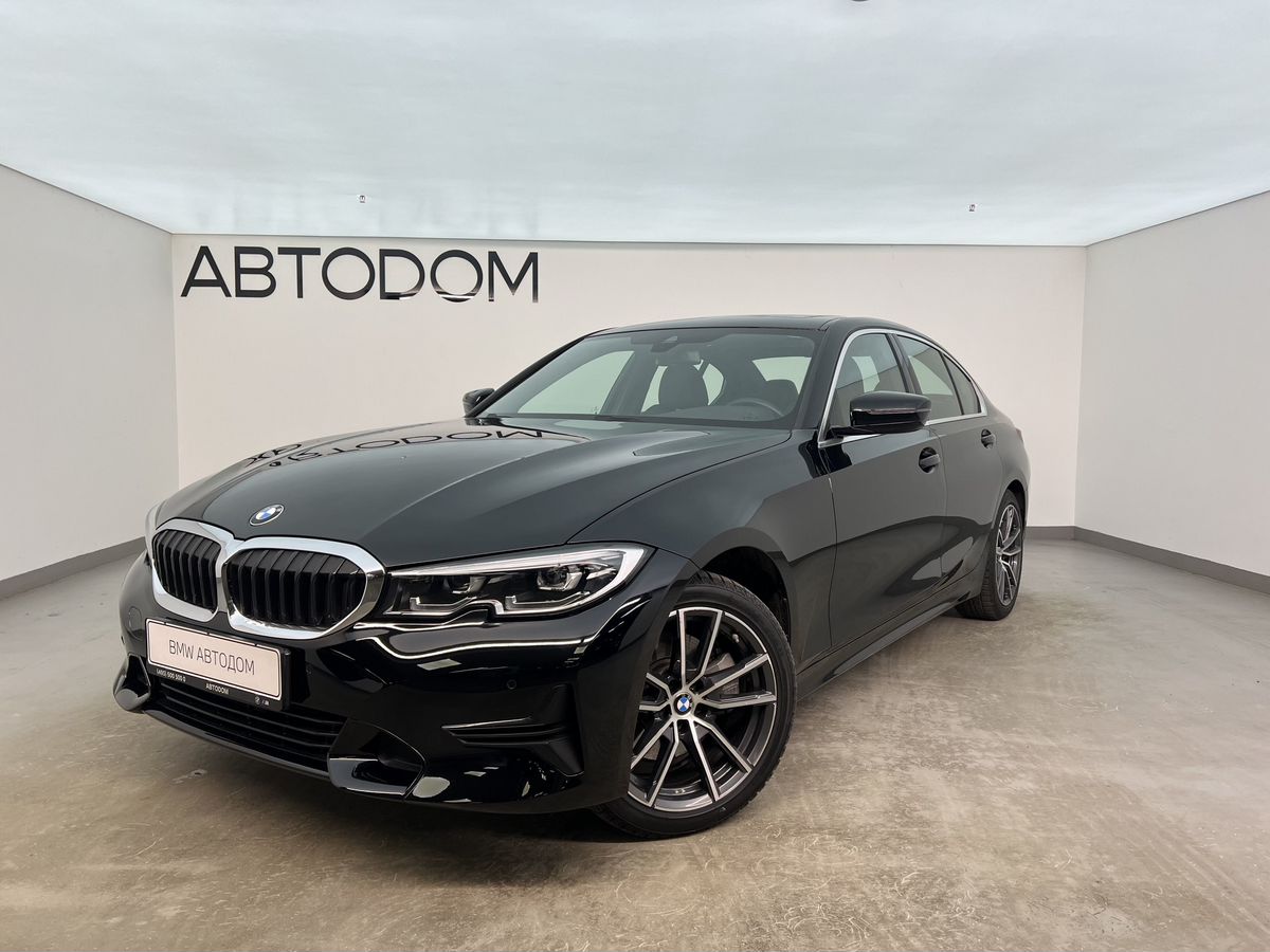 Автомобиль BMW 3 серии VII поколение (G20/G21/G28) 330 2.0 AT 4WD (258 л.с.) Luxury Line Чёрный 2021 с пробегом 47 946 км
