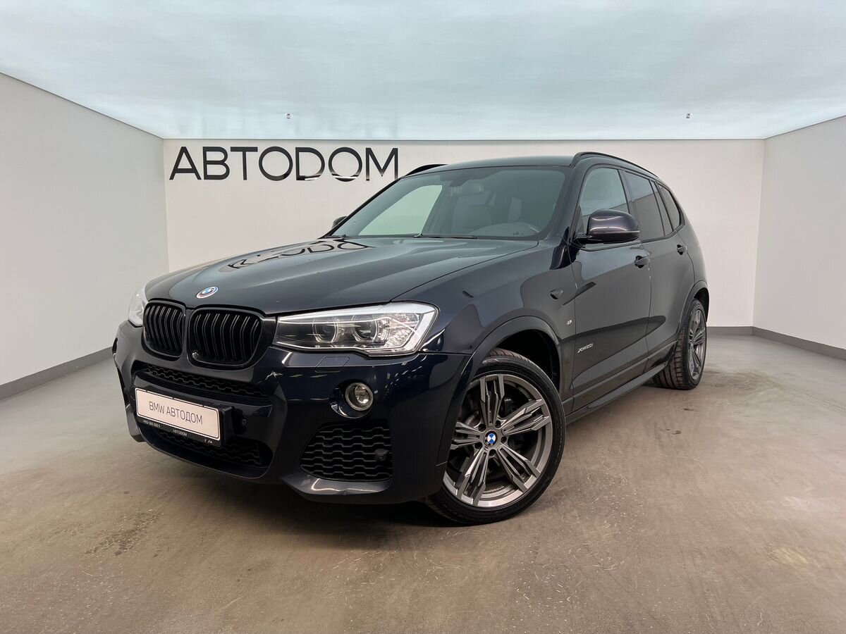 Автомобиль BMW X3 II (F25) [рестайлинг] 2.0 AT 4WD (184 л.с.) M Sport Локальная сборка Чёрный 2015 с пробегом 200 710 км