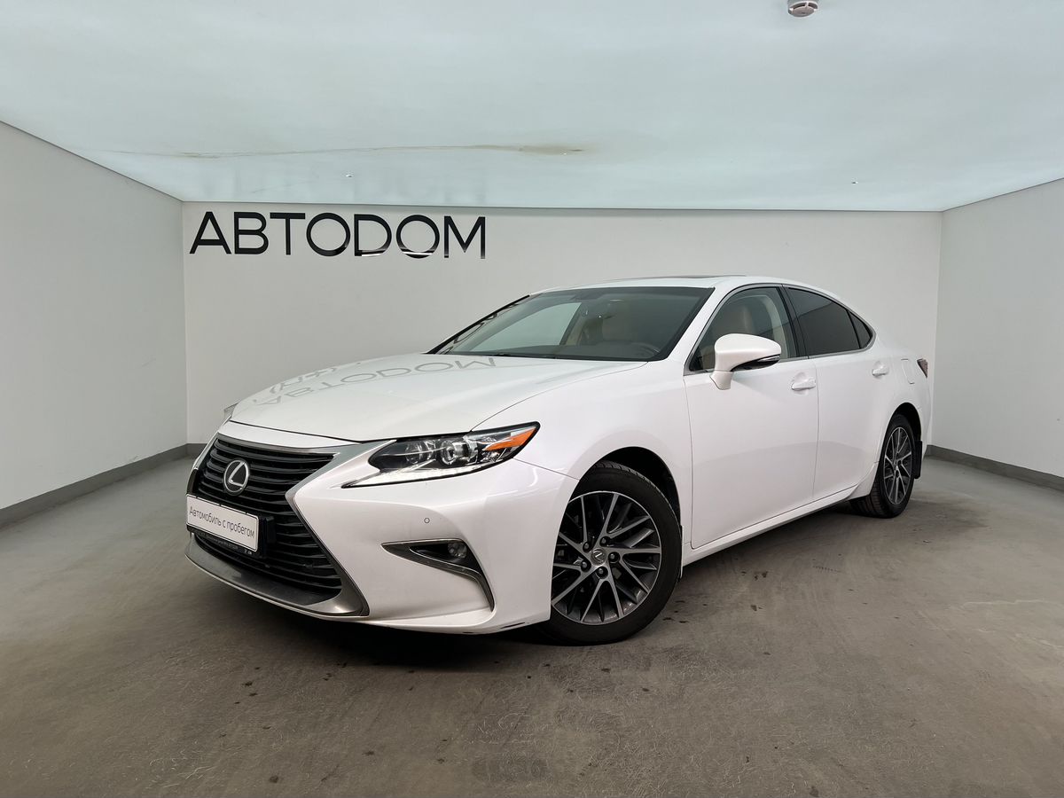 Lexus ES VI [рестайлинг] 2.5 AT (184 л.с.) Premium Белый 2016 с пробегом 163 750 км