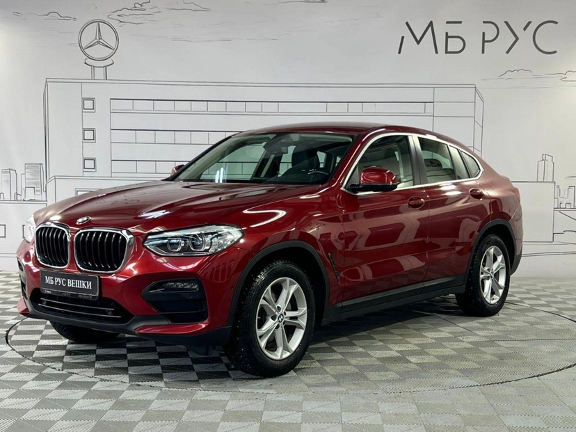 Автомобиль BMW X4 II поколение (G02) 2.0 AT 4WD (184 л.с.) Lifestyle Красный 2019 с пробегом 53 825 км