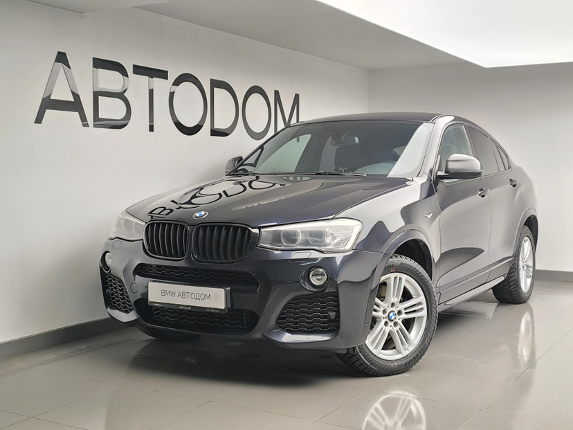 Автомобиль BMW X4 I поколение (F26) 2.0 AT 4WD (184 л.с.) M Sport (Локальная сборка) Чёрный 2017 с пробегом 76 466 км