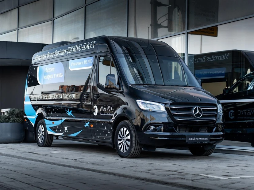 Коммерческий транспорт Mercedes-Benz Sprinter III поколение (W907/W910) 2.1d AT L3H2 3.5т. (190 л.с.) Business Jet Чёрный 2024