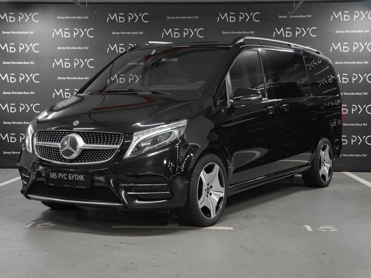 Mercedes-Benz V-Класс II поколение (W447) 220 2.1d AT 4Matic Long (163 л.с.) AMG Line Чёрный 2022 с пробегом 66 000 км