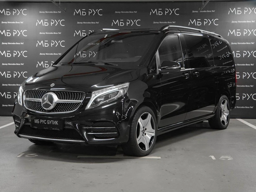 Mercedes-Benz V-Класс II поколение (W447) 220 2.1d AT 4Matic Long (163 л.с.) AMG Line Чёрный 2022 с пробегом 66 000 км