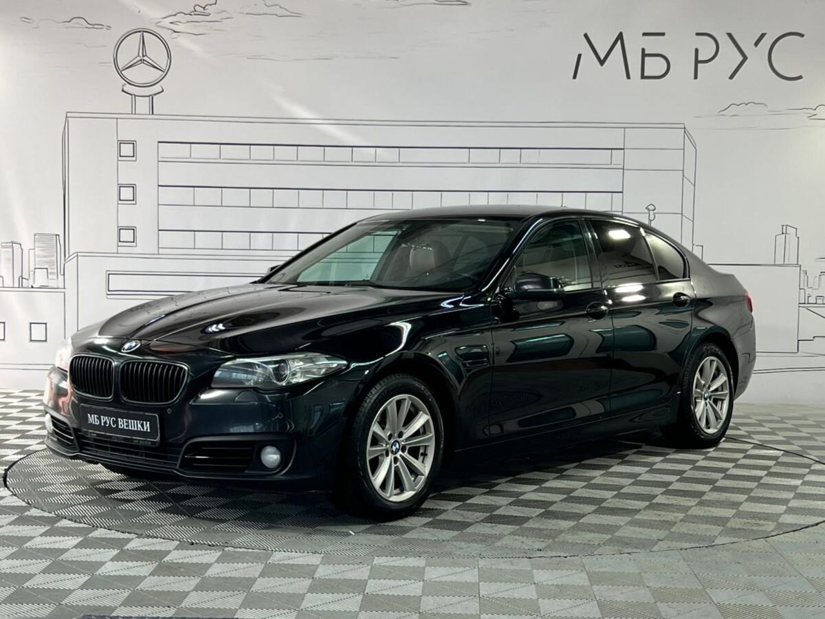 Автомобиль BMW 5 серии VI (F07/F10/F11) [рестайлинг] 520 2.0 AT (184 л.с.) Base Чёрный 2013 с пробегом 213 046 км