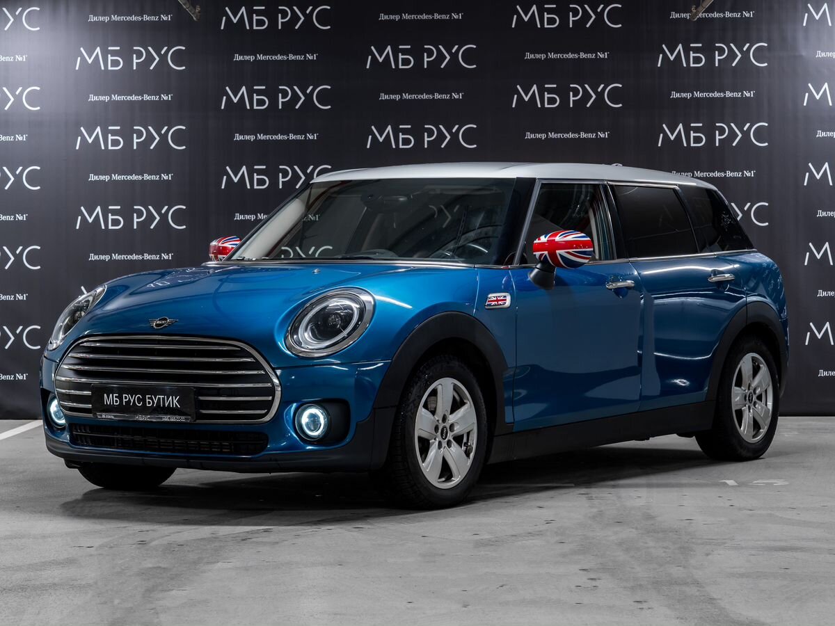 Автомобиль MINI Clubman II (F54) [рестайлинг] Cooper 1.5 AMT (136 л.с.) Essential Синий 2021 с пробегом 72 800 км